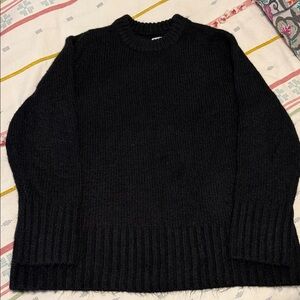 Pistola Black Ribbed Knit Sweater
